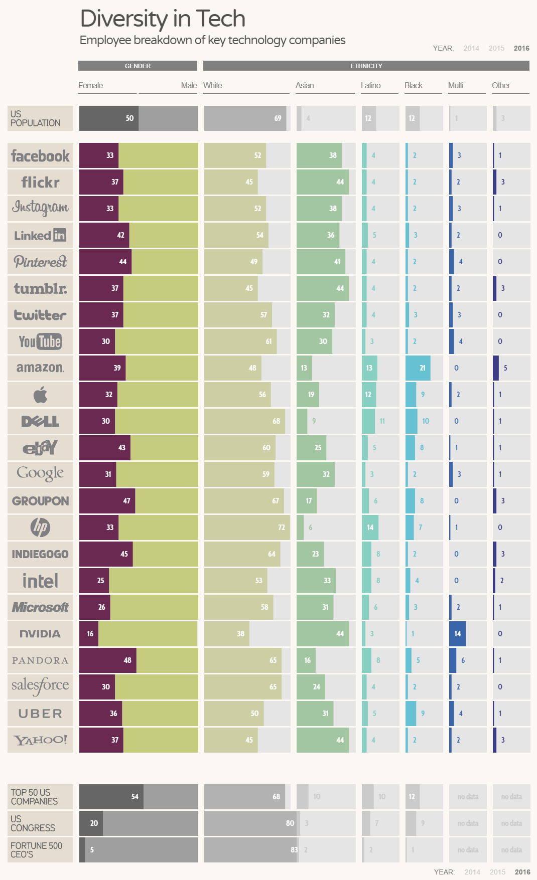 Diversity tech infographic